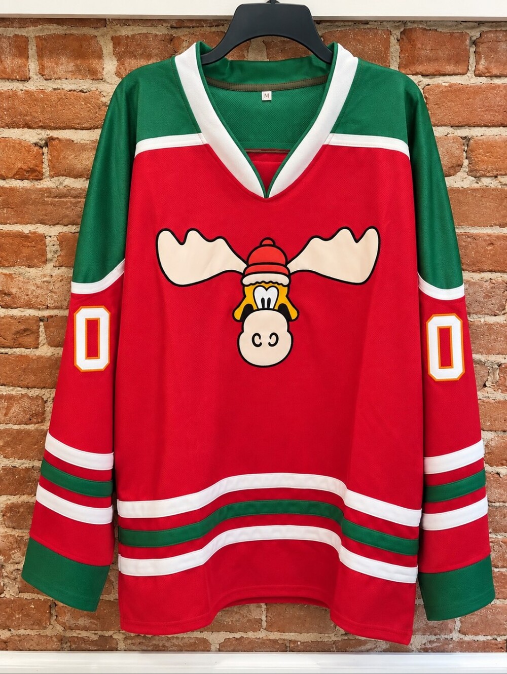 Griswold 00 Christmas Vacation Moose Hockey Jersey Red Green XXXL